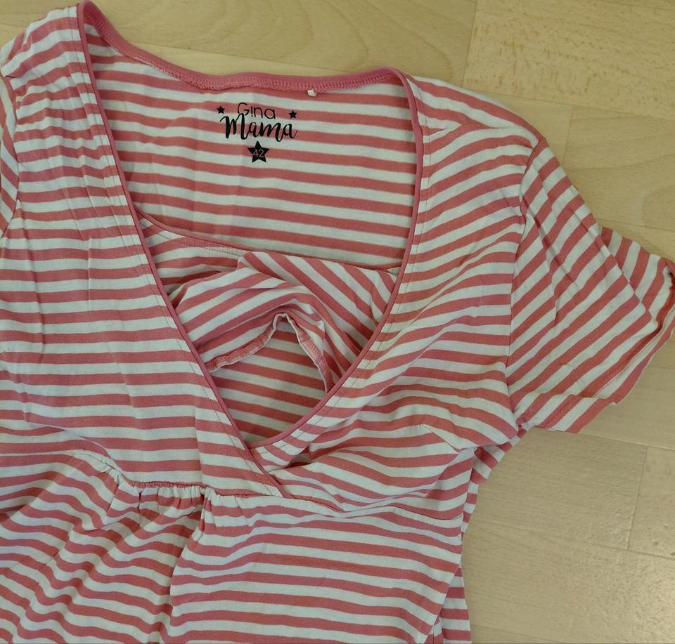 3 Umstandsshirts/ Stillshirts kurzarm von Gina Mama Größe 42 in Schwerin