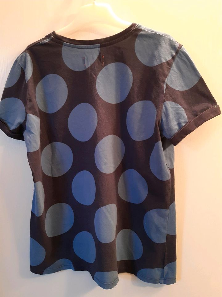 Mädchen-T-Shirt - Johnnie B - Gr. 13-14 Jahre - blau m. Punkten in Kirchseeon