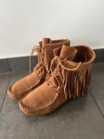 Mokassins Leder Fransen Stiefeletten Festival Nordrhein-Westfalen - Rheinbach Vorschau