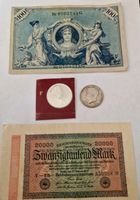 Silbermünze 10DM  1999; ½ Dollar 1968 und 2x R.banknote Nordrhein-Westfalen - Neuss Vorschau