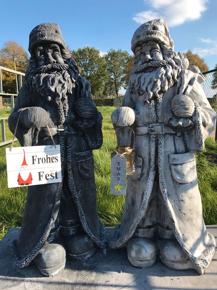 XL Weihnachtsmann 120kg 106cm Nikolaus Zwerg Gartenzwerg Wichtel in Goch