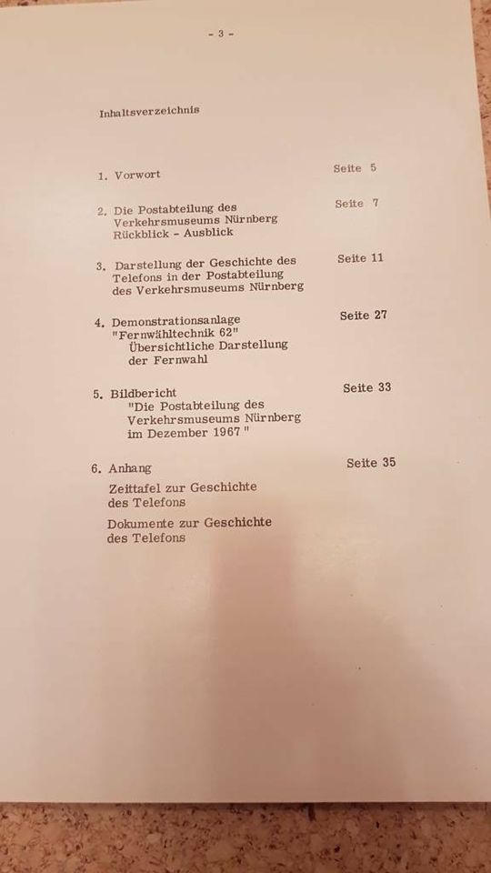 Das Telefon - Erfindung und Entwicklung 1967 in Fünfstetten