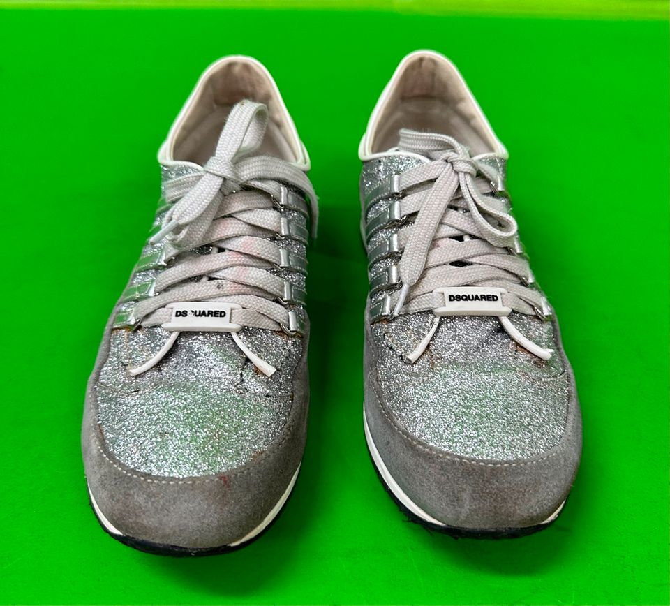 Dsquared2 Sneaker Silber Gr. 35 (Original) in Nürnberg (Mittelfr)