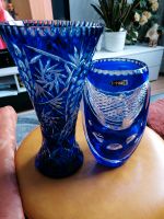 VINTAGE Bleikristall Blau Vasen 32cm und 25 cm Höhe Niedersachsen - Uelzen Vorschau