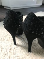 High Heels mit Steinchen, schwarz Sachsen-Anhalt - Zahna-Elster Vorschau