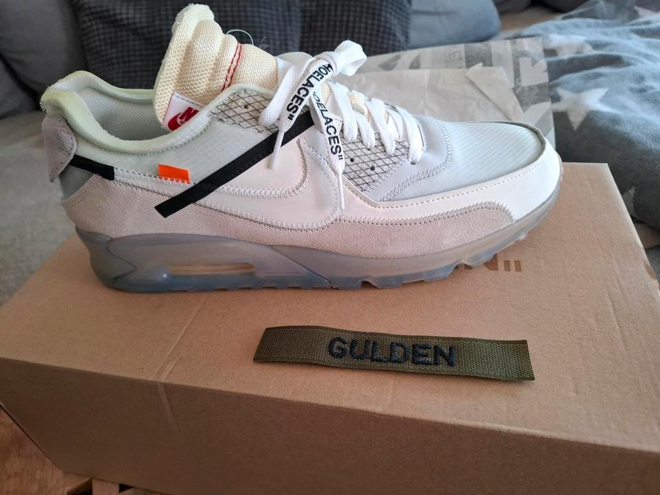 Nike Air Max 90 Off White in einer US 13 EU 47,5 Neu in Bad Nauheim