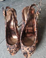 Damen Plateau Sandaletten Peeptoe Slingback High Heels , Leopard Dortmund - Innenstadt-West Vorschau