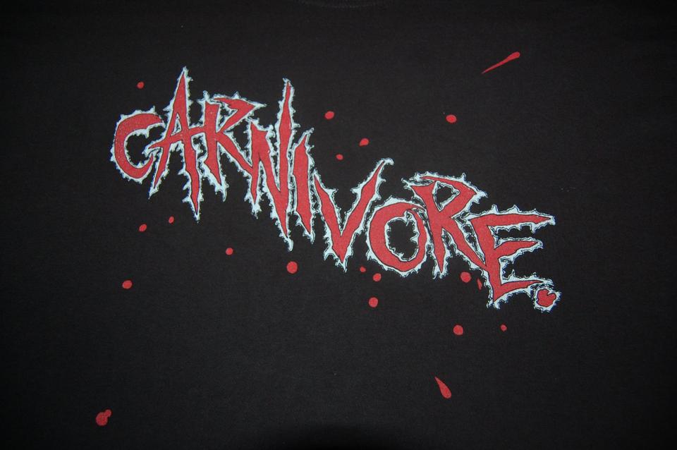 CARNIVORE Tour Shirt XL Metal Type O Negative Peter Steele SOD in Nordhorn