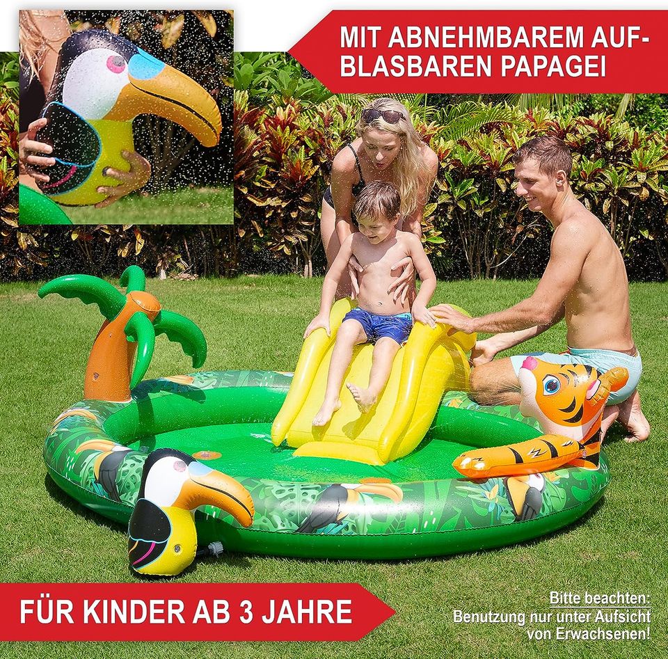 Dschungel Pool Spielzeug Schwimmtier Aufblasbar Badetier NEU in Ostbevern