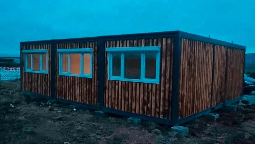 ► XXL CONTAINERANLAGE - 63 QUADRATMETER ◄ Großzügiges Containermodul - als Wohnhaus Bürocontainer für Unternehmen Ferienhaus auf dem Campingplatz Tiny House als Zweitwohnsitz Alternative Wohnformen in Brunnen