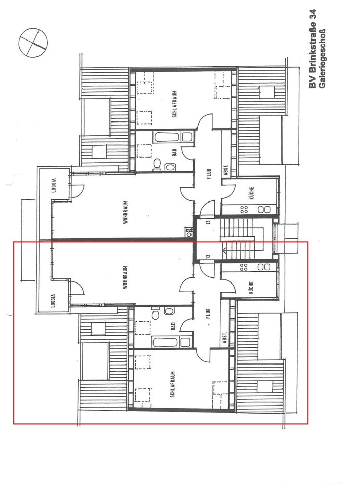 2-Zimmer-Raum-Wohnung WM 875,- €, 3.OG links mit Balkon in Greifswald
