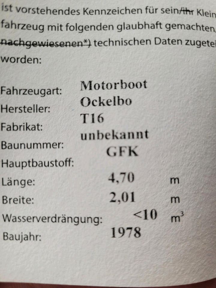 Motorboot 15 ps in Zeithain