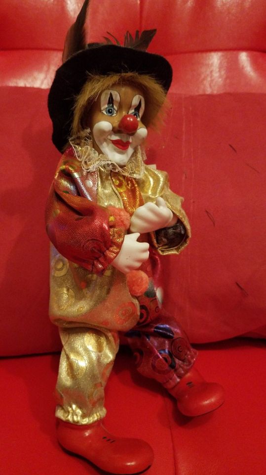 Clown Figur Puppe ca. 28 cm groß in Wismar