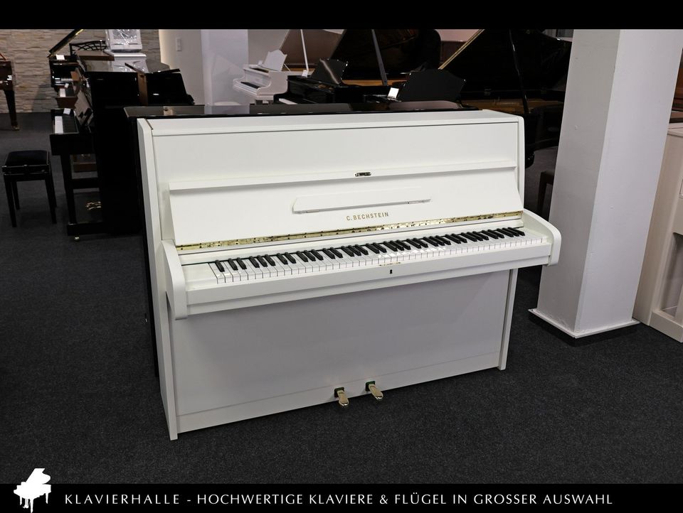 Klangvolles C.Bechstein Klavier, 114cm, weiss satiniert ★ Bj.1980 in Altenberge