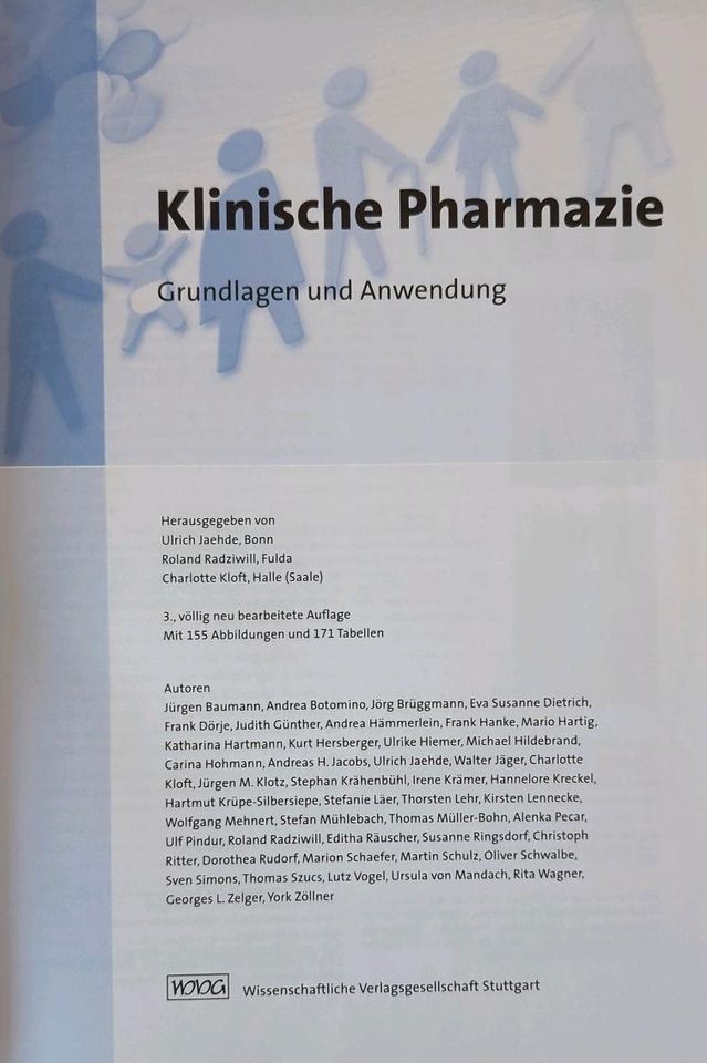 Klinische Pharmazie Jaehde/Radziwill/Kloft 3. Auflage in Frankfurt am Main