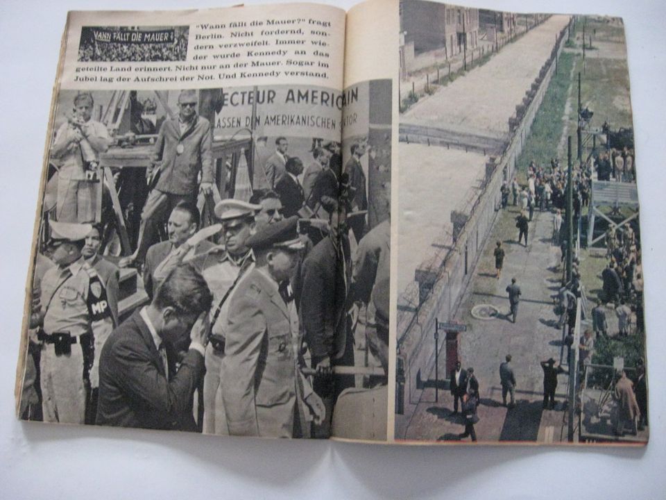 Zeitung-Sonderdruck Berliner-Illustrirte Kennedy Besuch 1963 in Büchen