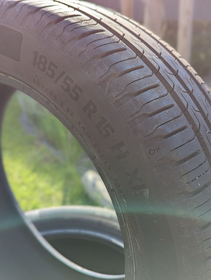 4x neuwertige Sommerreifen Continental EcoContact 185/55 R15 H XL in Bottrop