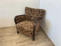 #A antiker Sessel Art Deco 1930er Holz Federkern Loungesessel Sachsen - Burgstädt Vorschau