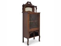 ANTIK! Kleine Vitrine restauriert Art Déco um 1930 Nussbaum schmal i-0984 Nordrhein-Westfalen - Lüdinghausen Vorschau