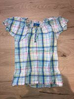 Bluse T-Shirt kariert Pastellfarben Knopfleiste Gr. 116 Nordrhein-Westfalen - Borgentreich Vorschau