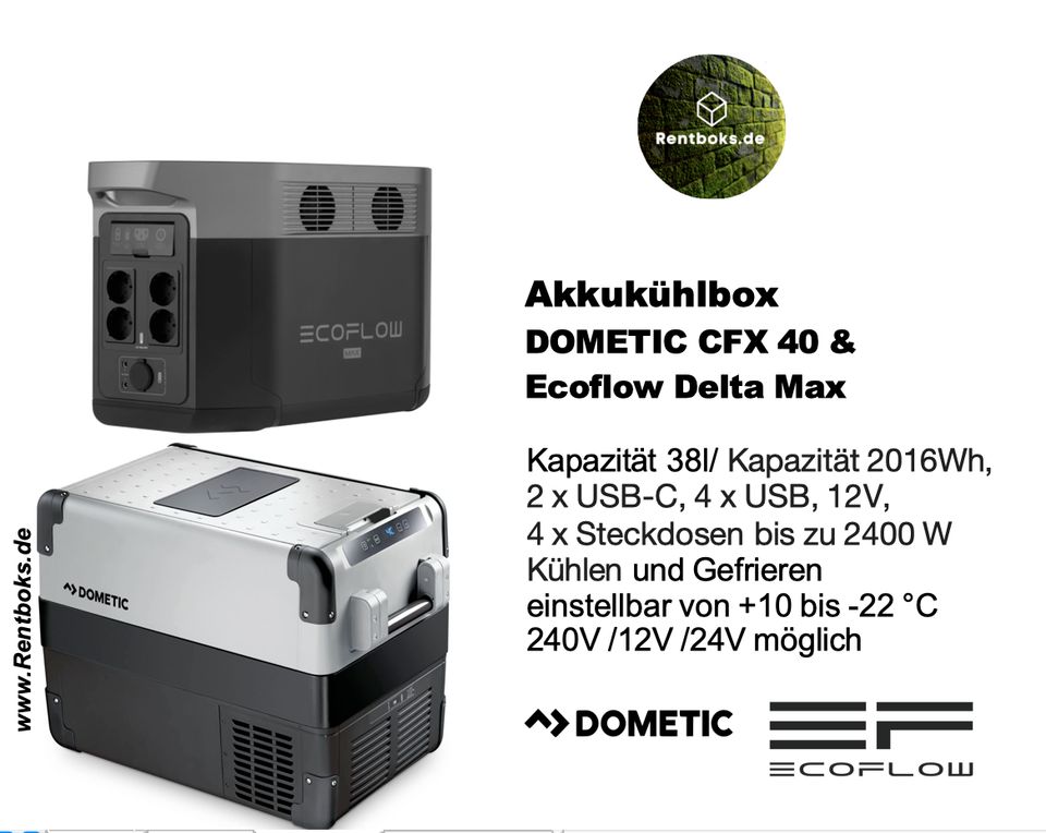 Akku-Kühlbox Dometic CFX 40 + Powerstation Verleih | Mieten in Berlin