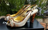 DOLCE & GABBANA Sling-Peeptoes gold Leopardenmuster Schuhe Gr 38 Stuttgart - Stuttgart-Ost Vorschau