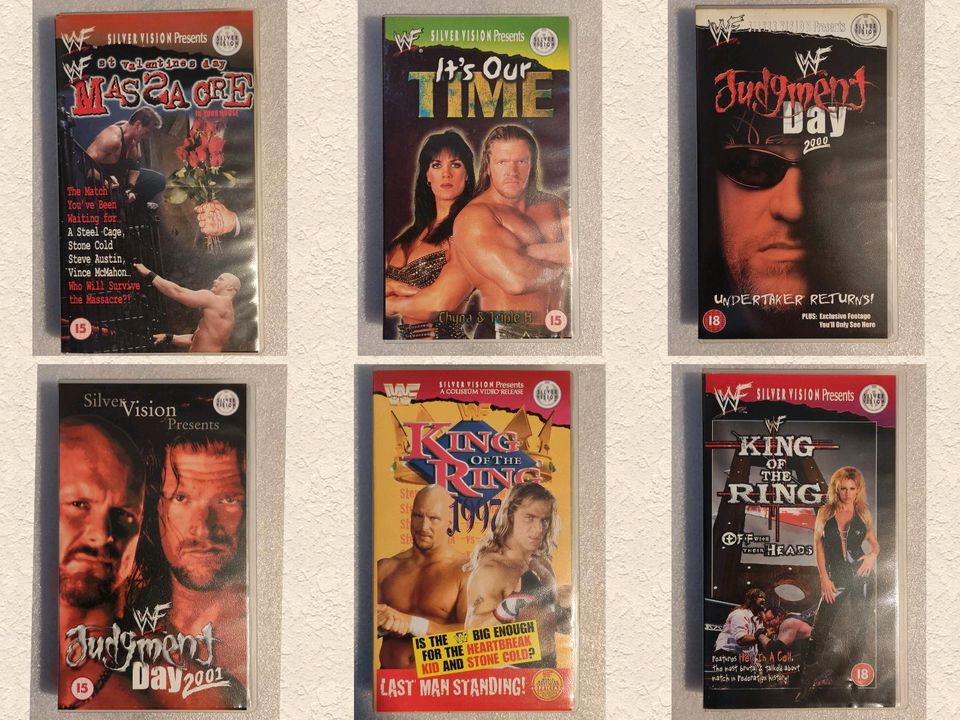 WWF VHS Judgment Day etc. WWE Wrestling Video Kassetten in Schwarzenberg (Erzgebirge)