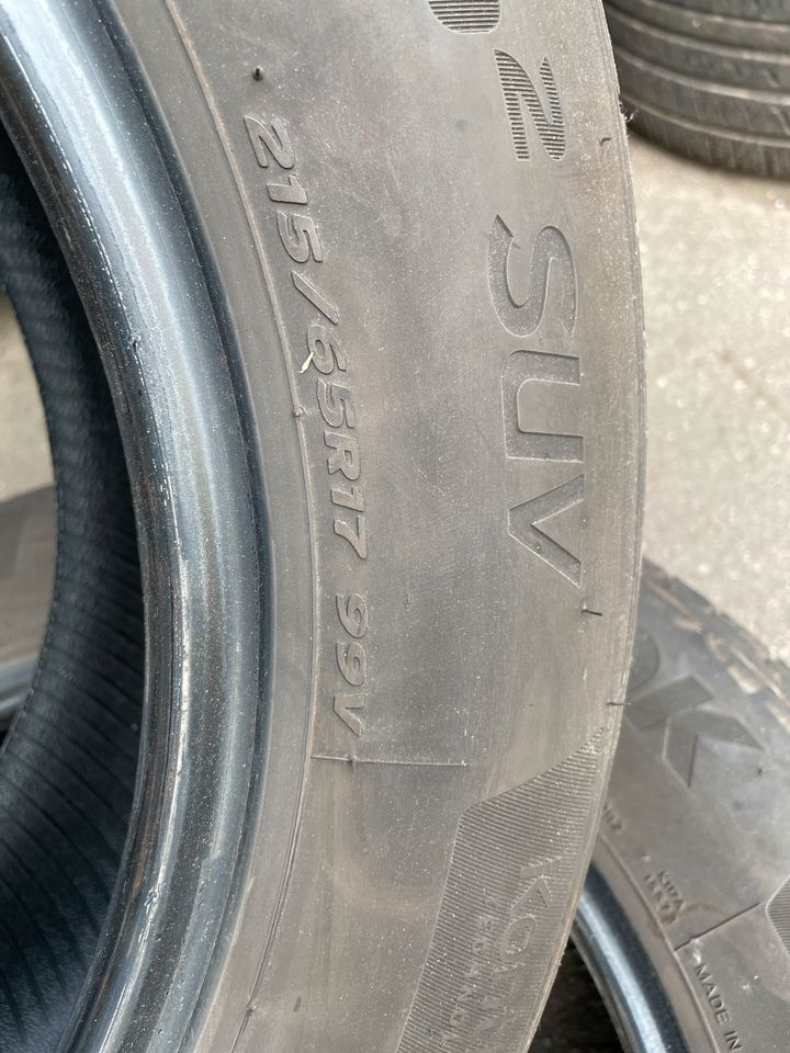 215 65 17 99V 2x Sommerreifen Hankook 139,- inkl Montage in Neunkirchen