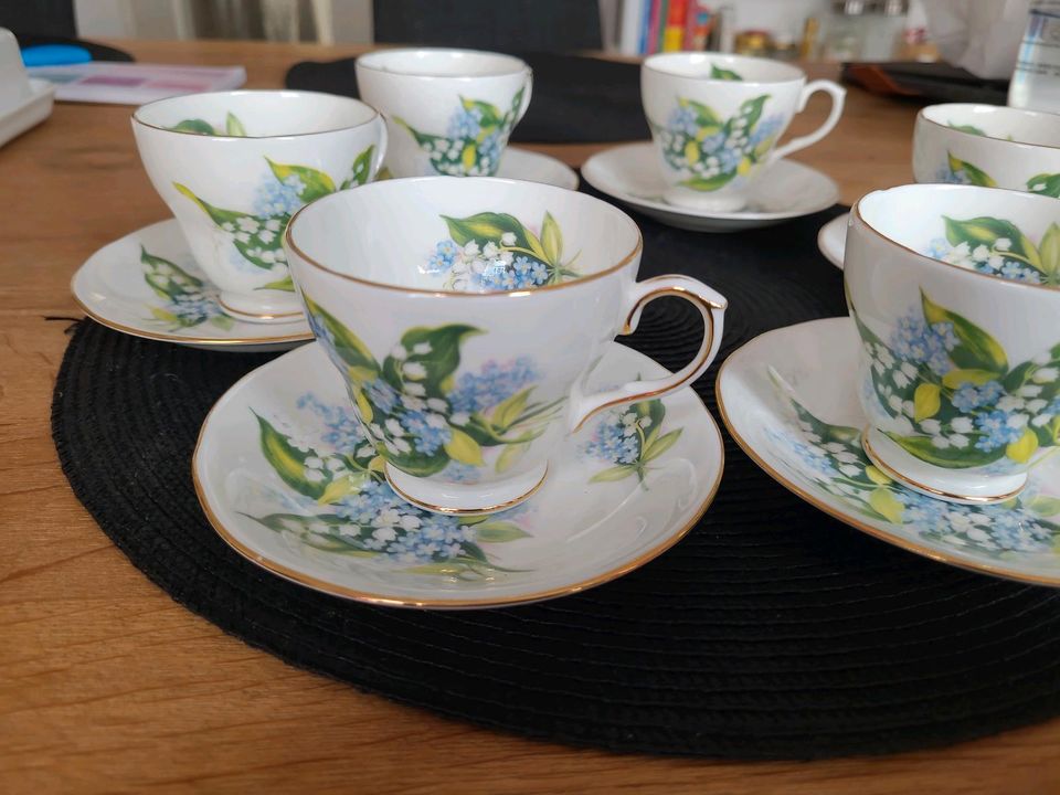 Royal Winchester, English Bone China, 6 kl. Kaffeetassen mit UT in Flensburg