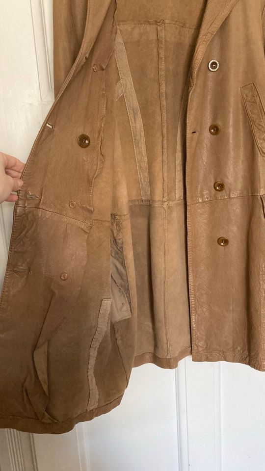 Closed Ledermantel Trenchcoat Leder Lammleder Gr. L in Wiesbaden