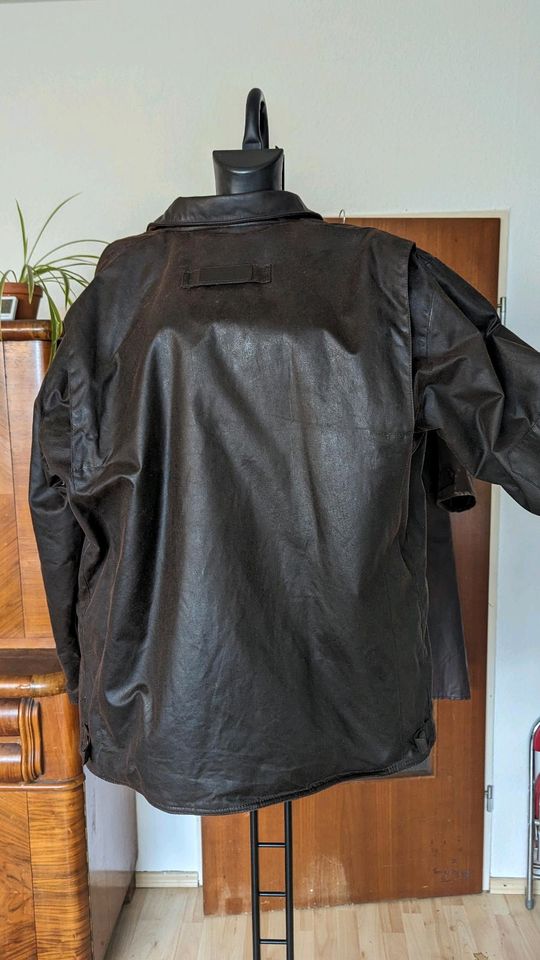 Barbour Bushman Braun Größe L Wachsjacke Jacke in Hattersheim am Main