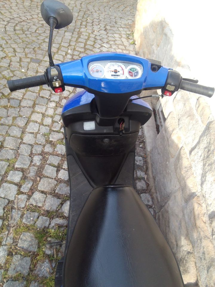 Roller Moped REX 50 ohne Papiere blau motorroller 2 takt in Ahorn b. Coburg