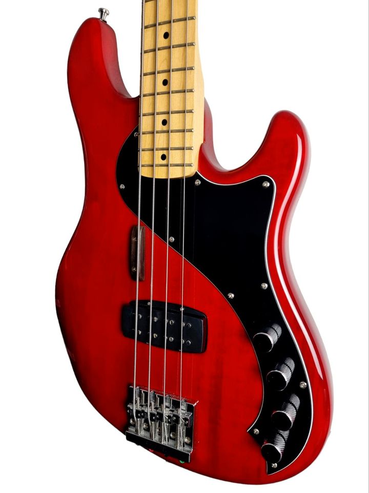 Fender Squier Deluxe Dimension E-Bass IV String 4 Saiter Red Rot in Linsengericht