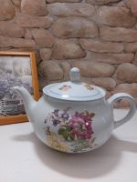 Teekanne, Triptis, bunte Blumen, Rosen und Glockenblumen Thüringen - Stadtroda Vorschau
