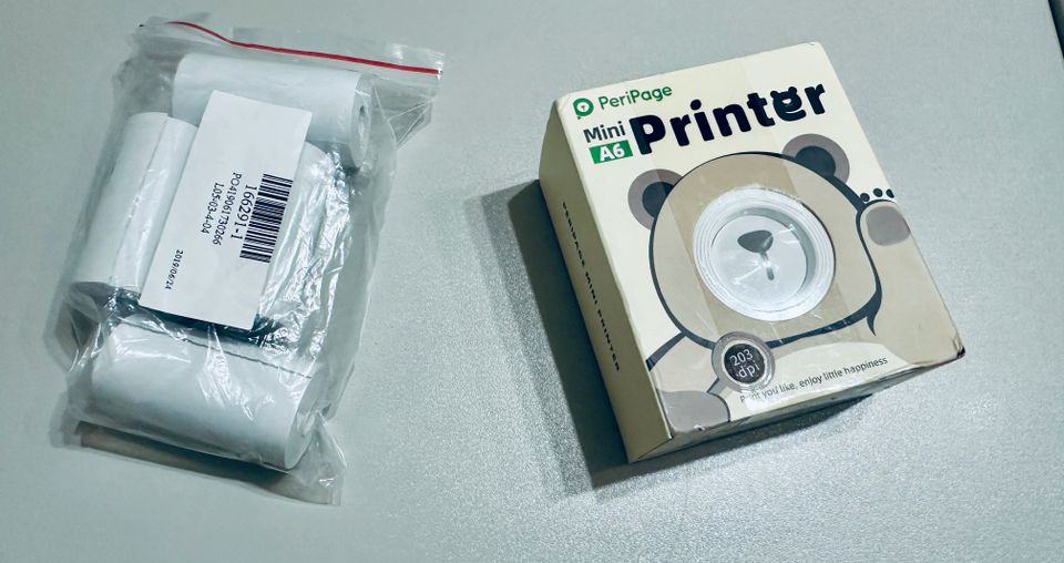 Etiketten Drucker Mini A6 Smartphone PeriPage Etikettendrucker in Ebermannstadt