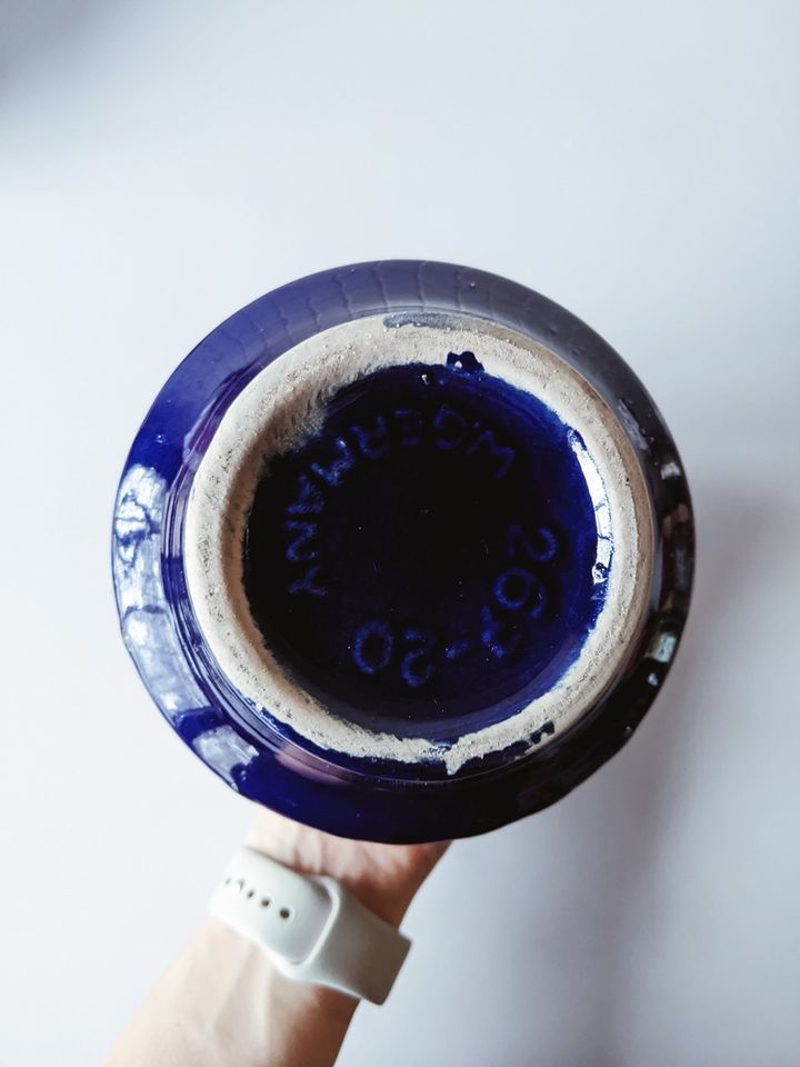 Scheurich Pagode Vase 267 20 blau Space Age in Zeven