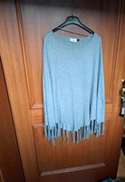 Damen Poncho mit Fransen grau Gr 40/42 Baden-Württemberg - Kuppenheim Vorschau