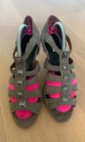 Barund CHP Copenhagen graue Wildleder Pumps Sandalette Gr.39 Bayern - Brannenburg Vorschau