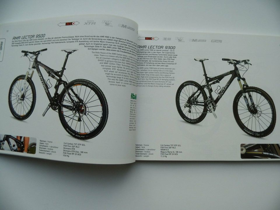 Ghost, Katalog, Broschüre, Prospekt, 2008, MTB, Race, Fahrräder in Rheda-Wiedenbrück