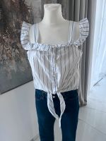 Mango Top Bluse Sommer Baumwolle Rüschen elegant edel Gr. M L 38 Bayern - Schwabach Vorschau