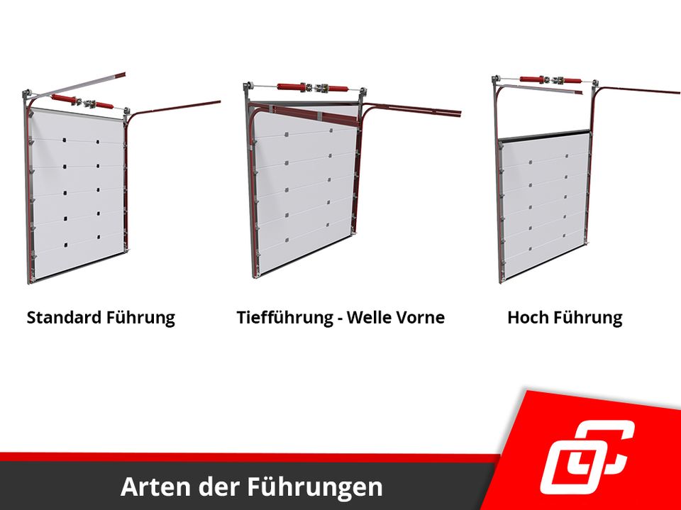 Industrie Sektionaltor auf Maß KOSTENLOSE VERSAND Tor mit Paneel Isoliertes Segmenttor Werkstattor GARAGENTOR KONFIGURATOR Falttore Schwingtor Rolltor 3200 x 3000 mm optional mit Schlupftür Antrieb in Görlitz