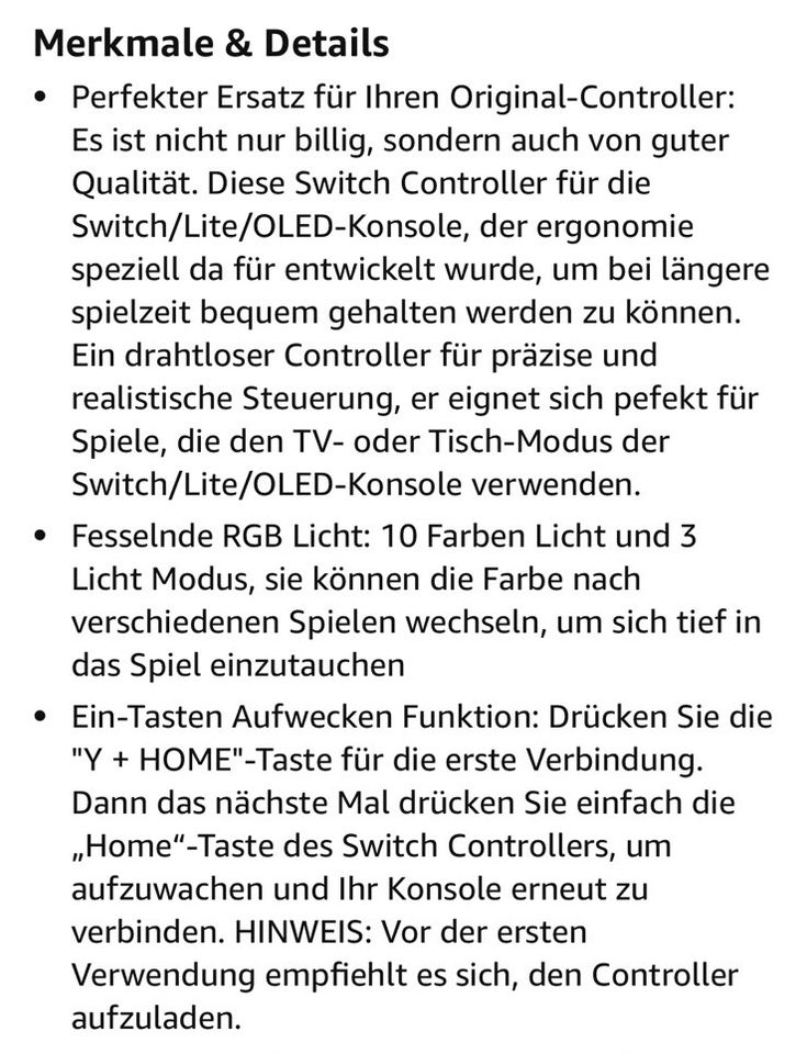 Nintendo Switch Controller in Schwerin