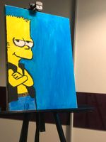 Bart Simpsons Portrait / Eigene Handzeichnung Nordrhein-Westfalen - Mülheim (Ruhr) Vorschau