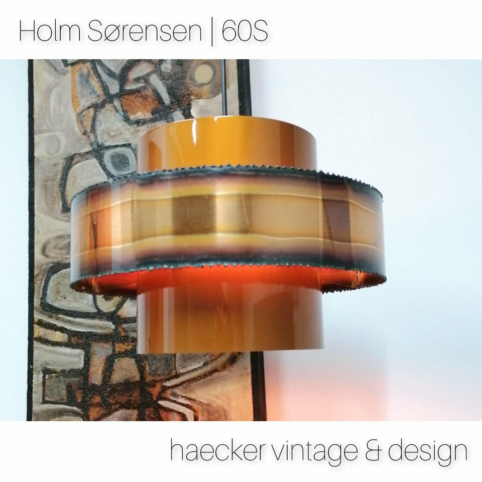 Holm Sörensen danish design 60er zu retro vintage teak Lampe in Baden-Baden