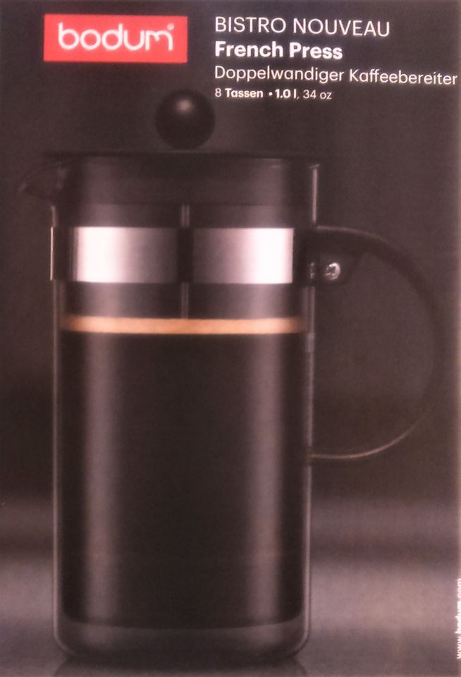 Bodum French Press Bistro Nouveau Kaffeebereiter 8 Tassen NEU in Speicher