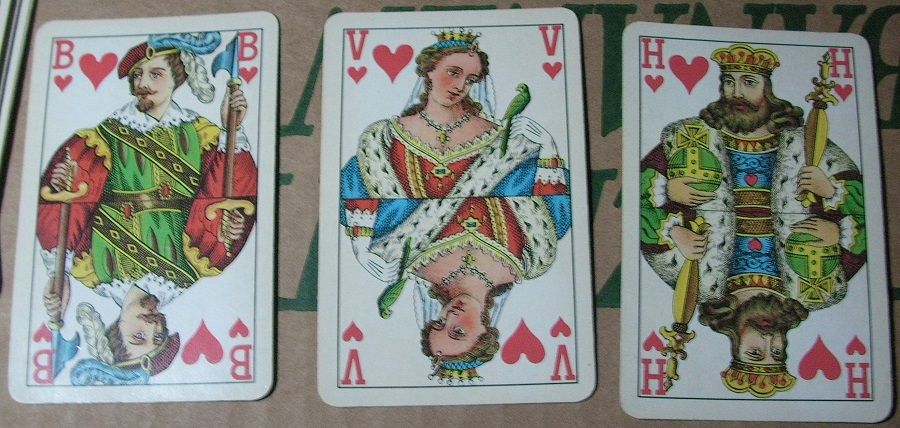 Alte Rommé Spielkarten in Petersberg (Saalekreis)