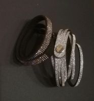 Modeschmuck 2 x Armband / Strap silber schwarz glänzend Saarland - Ottweiler Vorschau