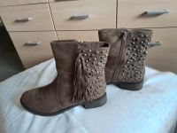 Damen Fransen Stiefelette Stiefel braun gr 40 Wildleder Nordrhein-Westfalen - Kerken Vorschau