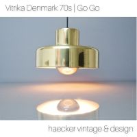 Lampe golden Dänemark danish design zu mid-century 70er Vitrika München - Maxvorstadt Vorschau