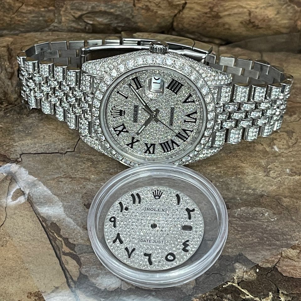 Rolex Datejust 41 - 126300 - Iced Out - (After Market) - Full-Set in München